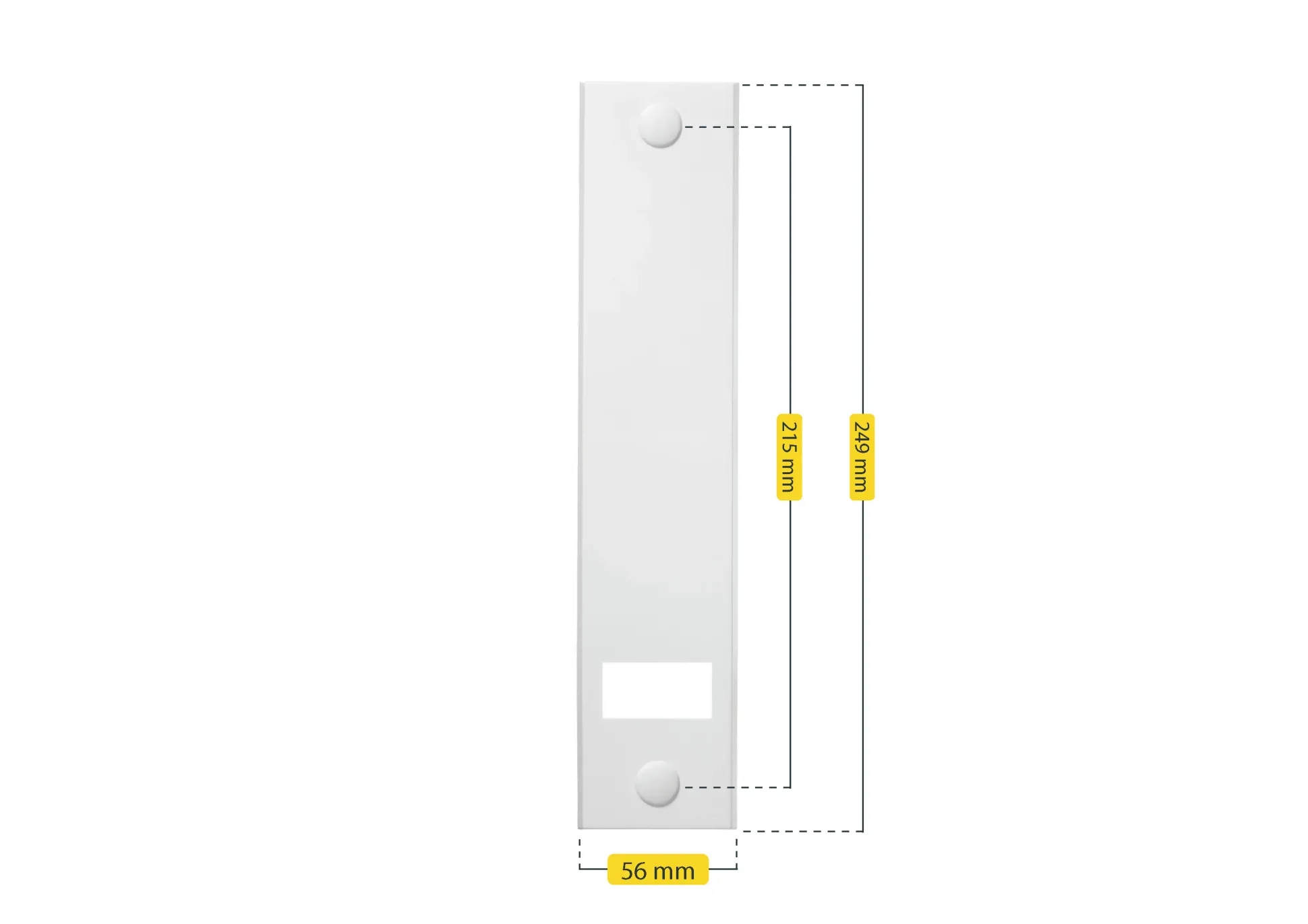 Schellenberg Abdeckplatte STANDARD Lochabstand 21,5 cm weiß