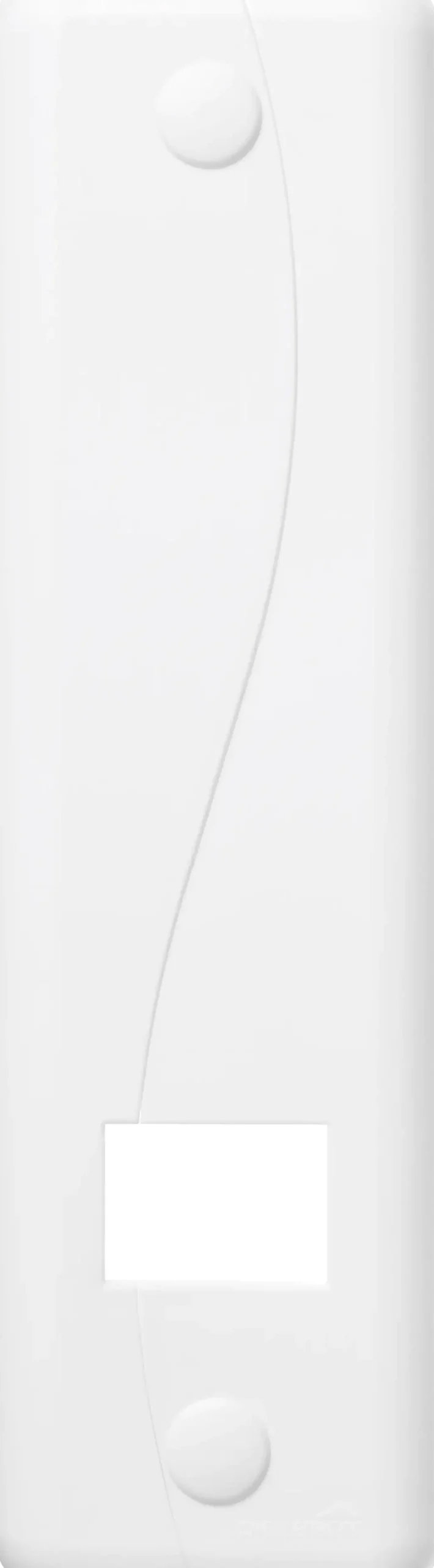 Schellenberg Abdeckplatte DUO SoftLine Lochabstand 18,5 cm weiß