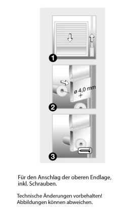 Schellenberg Anschlagstopfen Länge: 40 mm, Ø 20 mm, für Rollladen, grau