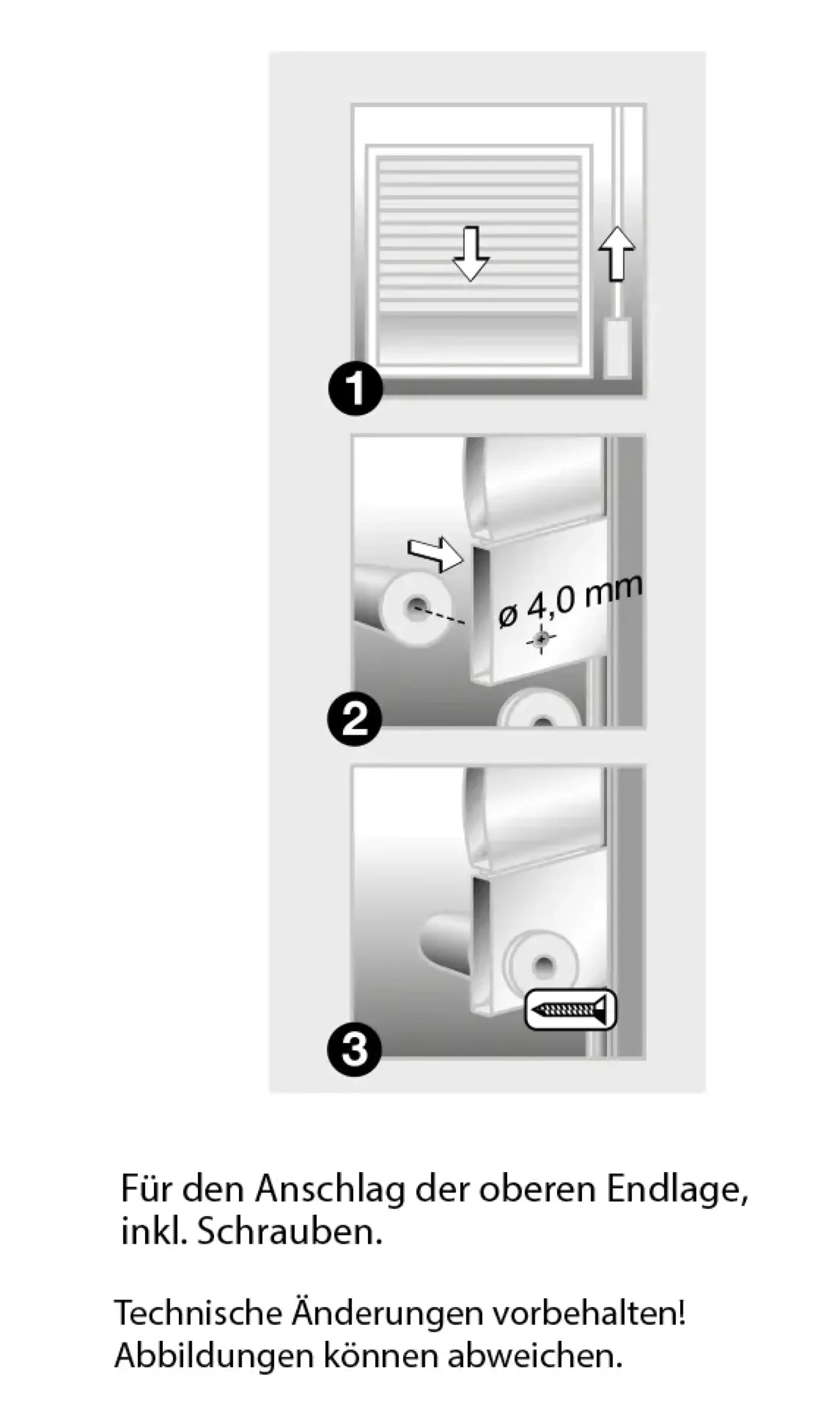 Schellenberg Anschlagstopfen Länge: 40 mm, Ø 20 mm, für Rollladen, grau