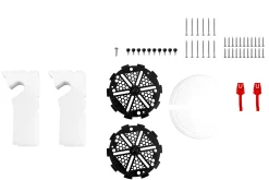 Schellenberg Aufsatzrollladen-Set für Fenster, 120 x 120 cm, weiß/grau