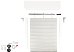 Schellenberg Aufsatzrollladen-Set für Fenster, 80 x 100 cm, weiß/grau