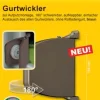 Schellenberg Aufschraubwickler aufklappbar Mini braun ohne Rolladengurt