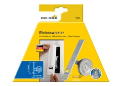 Schellenberg Einlaßwickler Maxi Lochabstand 21,5 cm silber