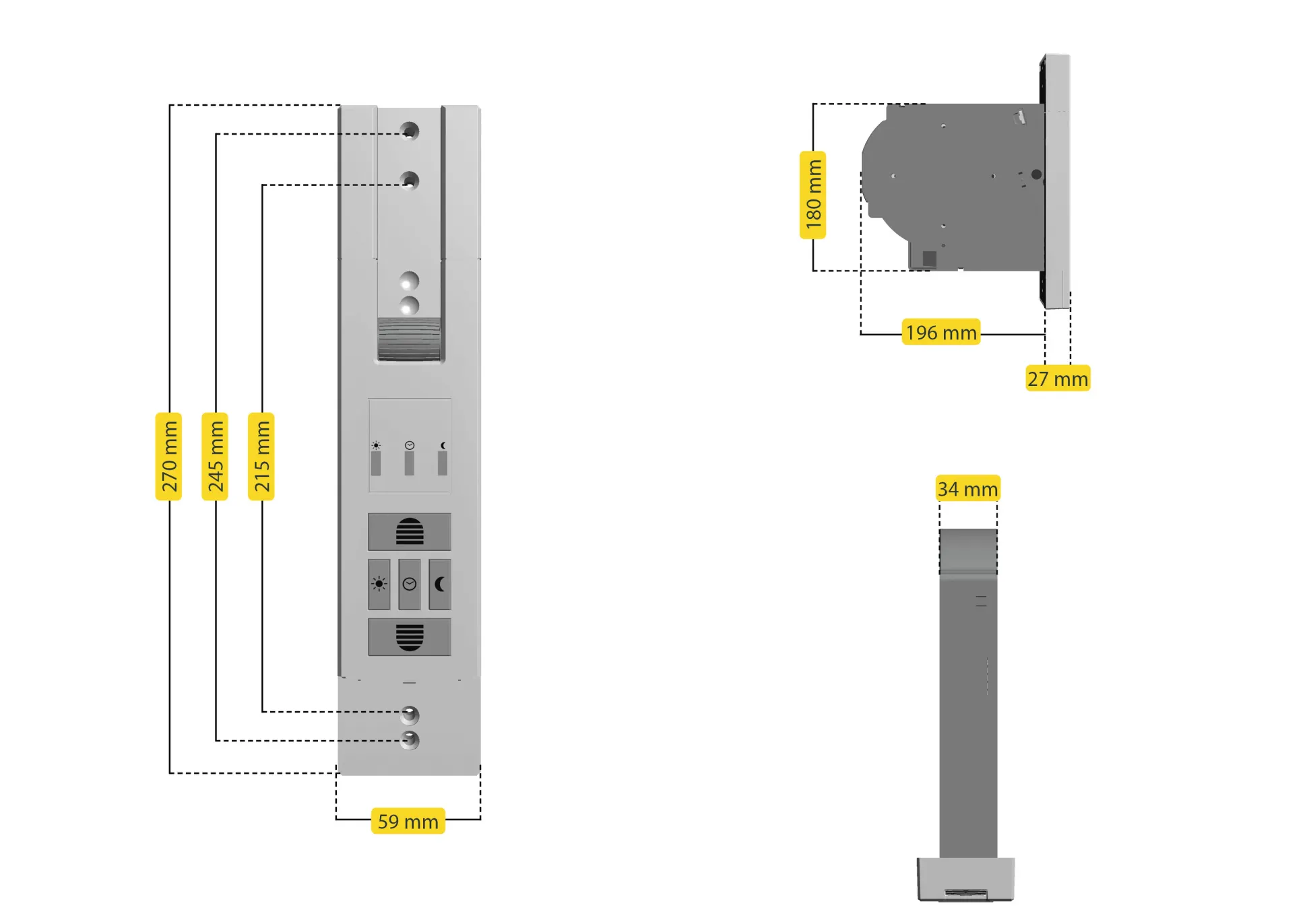 Schellenberg elektrischer Gurtwickler RolloDrive 105, für 60 kg/10 m²