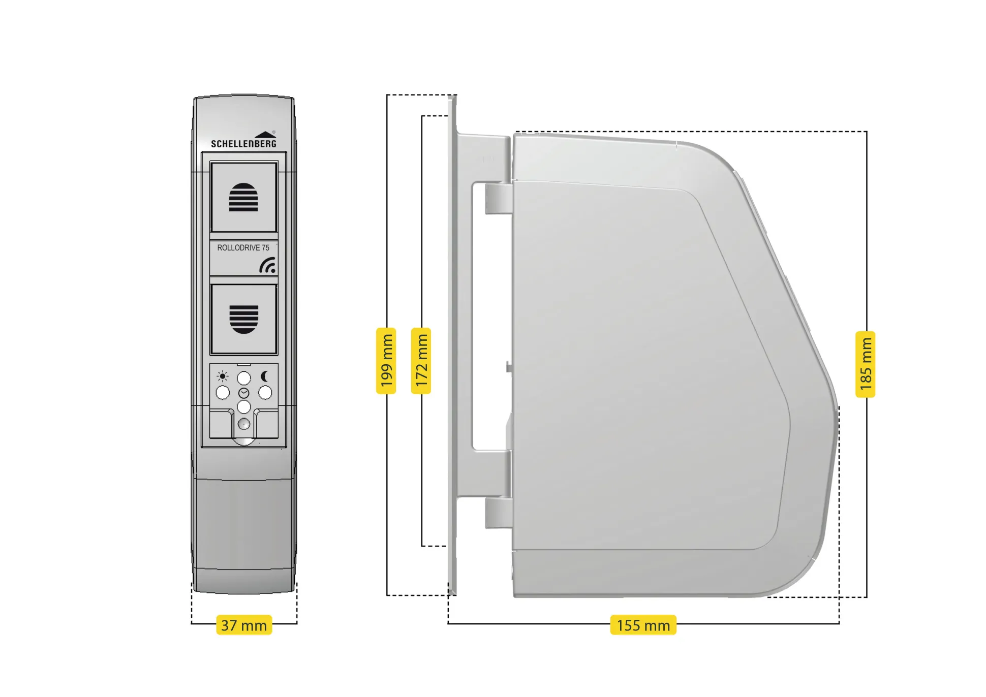 Schellenberg elektrischer Gurtwickler RolloDrive 75 Premium