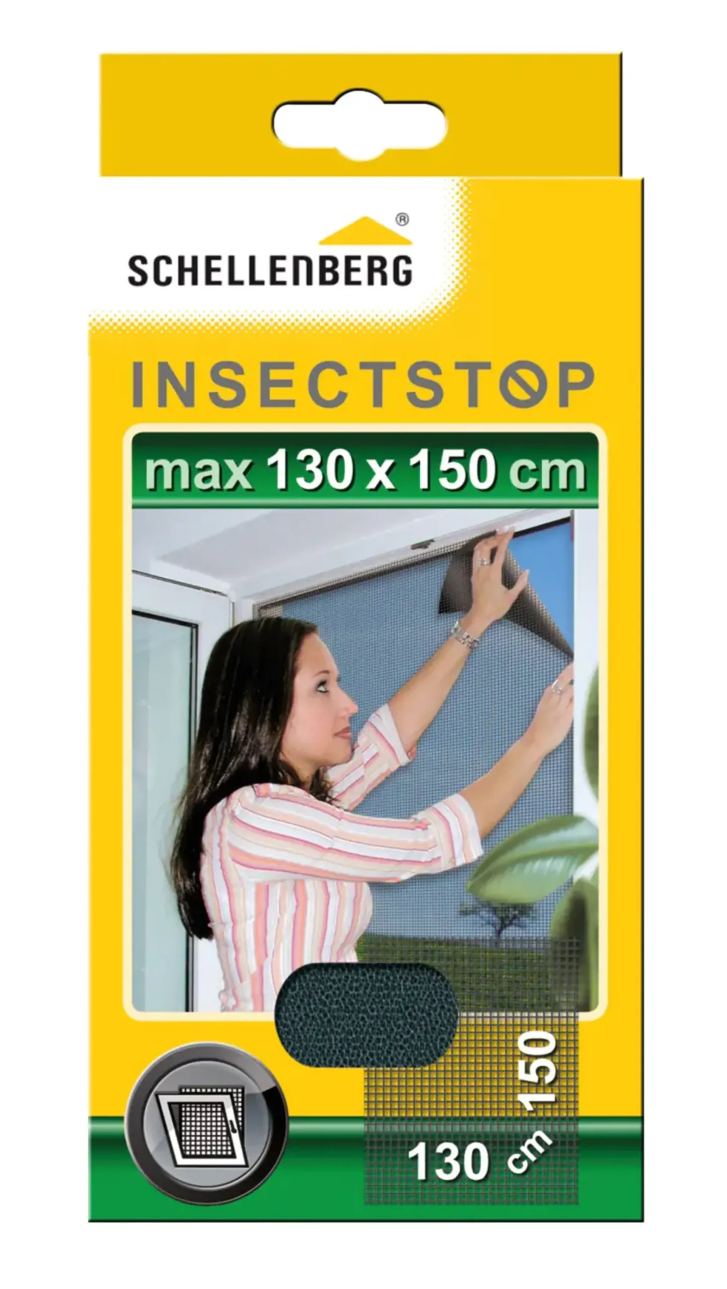 Schellenberg Fliegengitter 130 x 150 cm anthrazit kürzbar