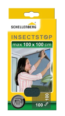 Schellenberg Fliegengitter 100 x 100 cm anthrazit kürzbar