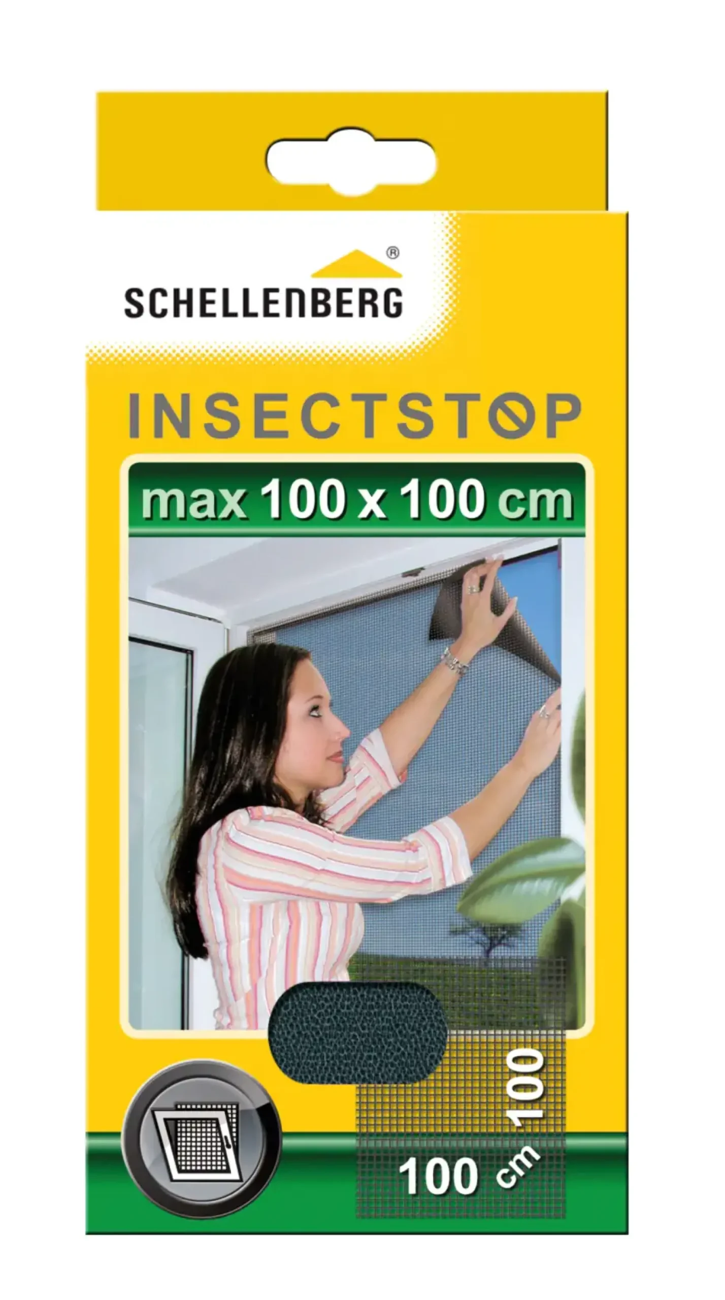 Schellenberg Fliegengitter 100 x 100 cm anthrazit kürzbar