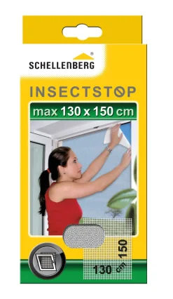 Schellenberg Fliegengitter 130 x 150 cm weiß kürzbar