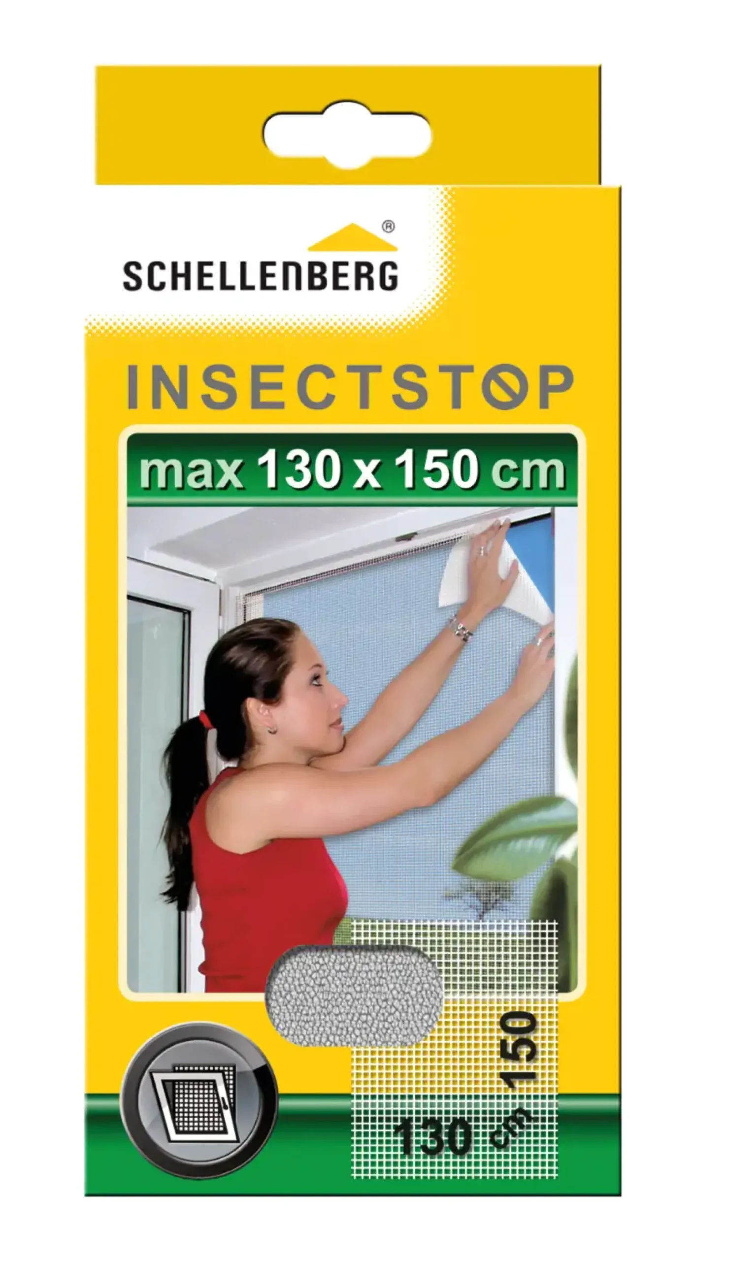 Schellenberg Fliegengitter 130 x 150 cm weiß kürzbar