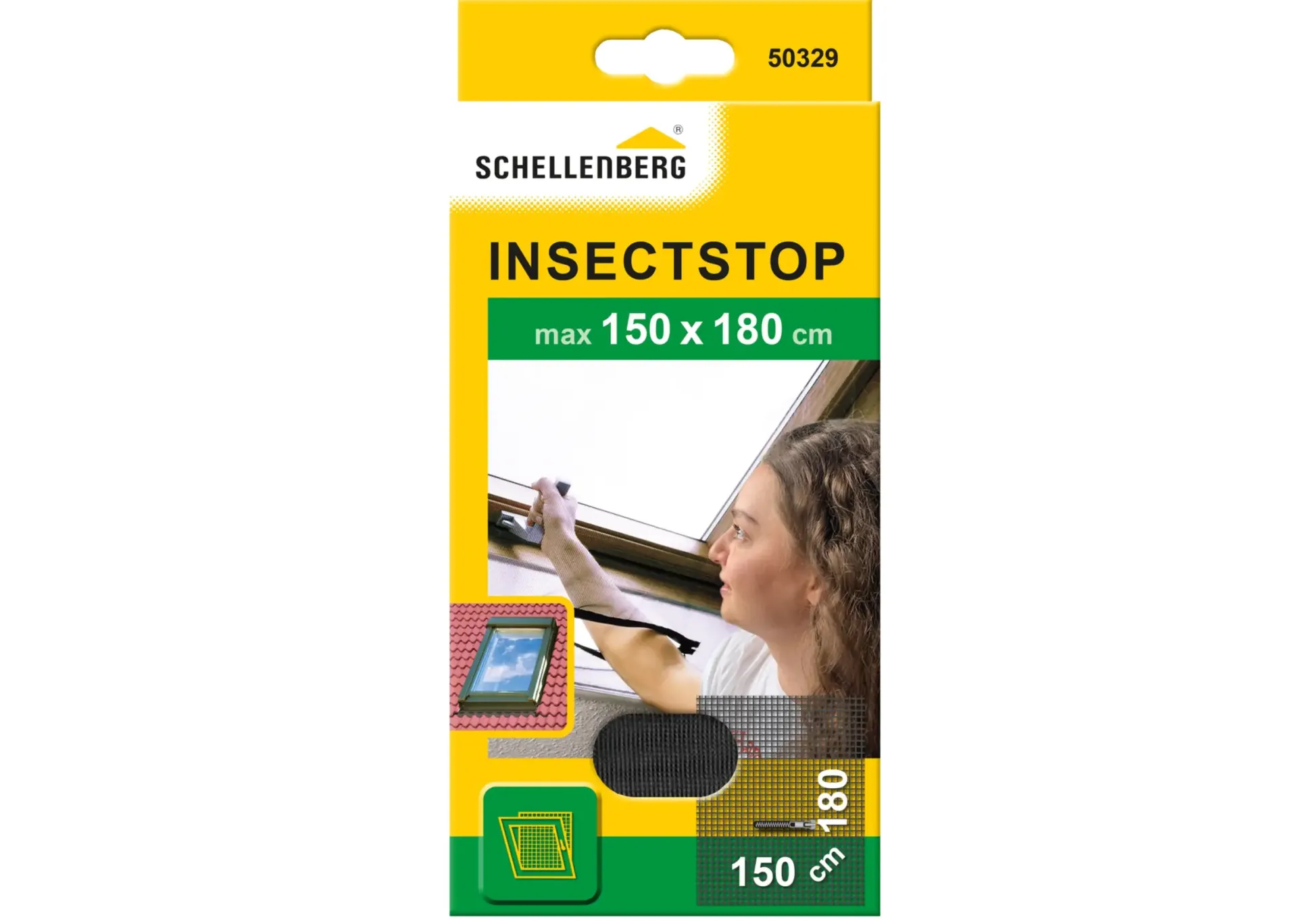 Schellenberg Fliegengitter 150 x 180 cm anthrazit/anthrazit kürzbar