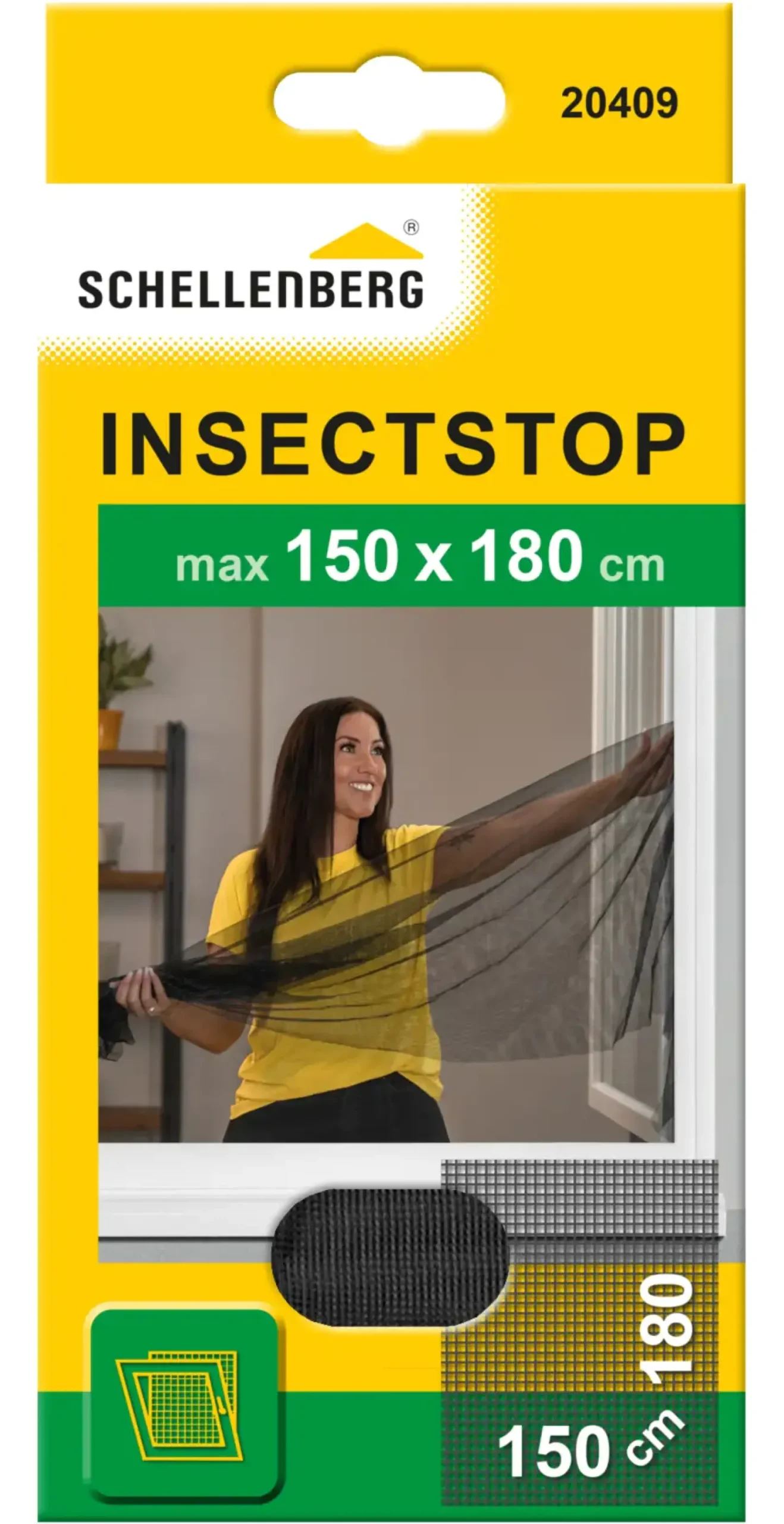 Schellenberg Fliegengitter 150 x 180 cm anthrazit kürzbar