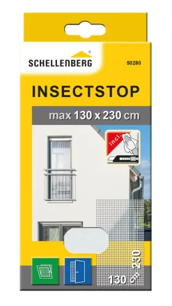 Schellenberg Fliegengitter 130 x 230 cm weiß individuell kürzbar