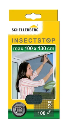 Schellenberg Fliegengitter Minirolle 100x130 cm anthrazit kürzbar