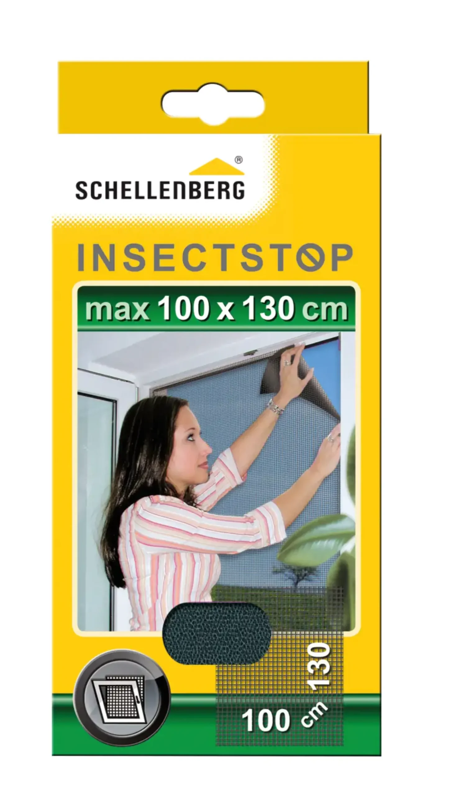 Schellenberg Fliegengitter Minirolle 100x130 cm anthrazit kürzbar