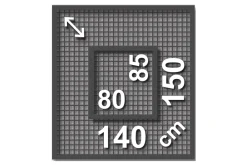 Schellenberg Fliegenschutz-Fenster TELESCOPE 80 x 85 - 140 x 150 cm anthrazit/anthrazit