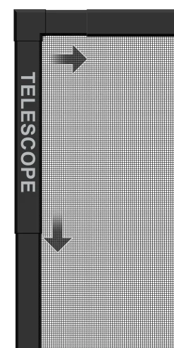 Schellenberg Fliegenschutz-Fenster TELESCOPE 80 x 85 - 140 x 150 cm anthrazit/anthrazit