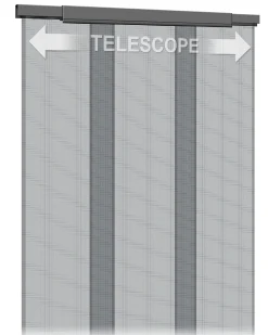 Schellenberg Fliegenschutz-Teleskopvorhang 95 x 220 cm anthrazit/anthrazit kürzbar