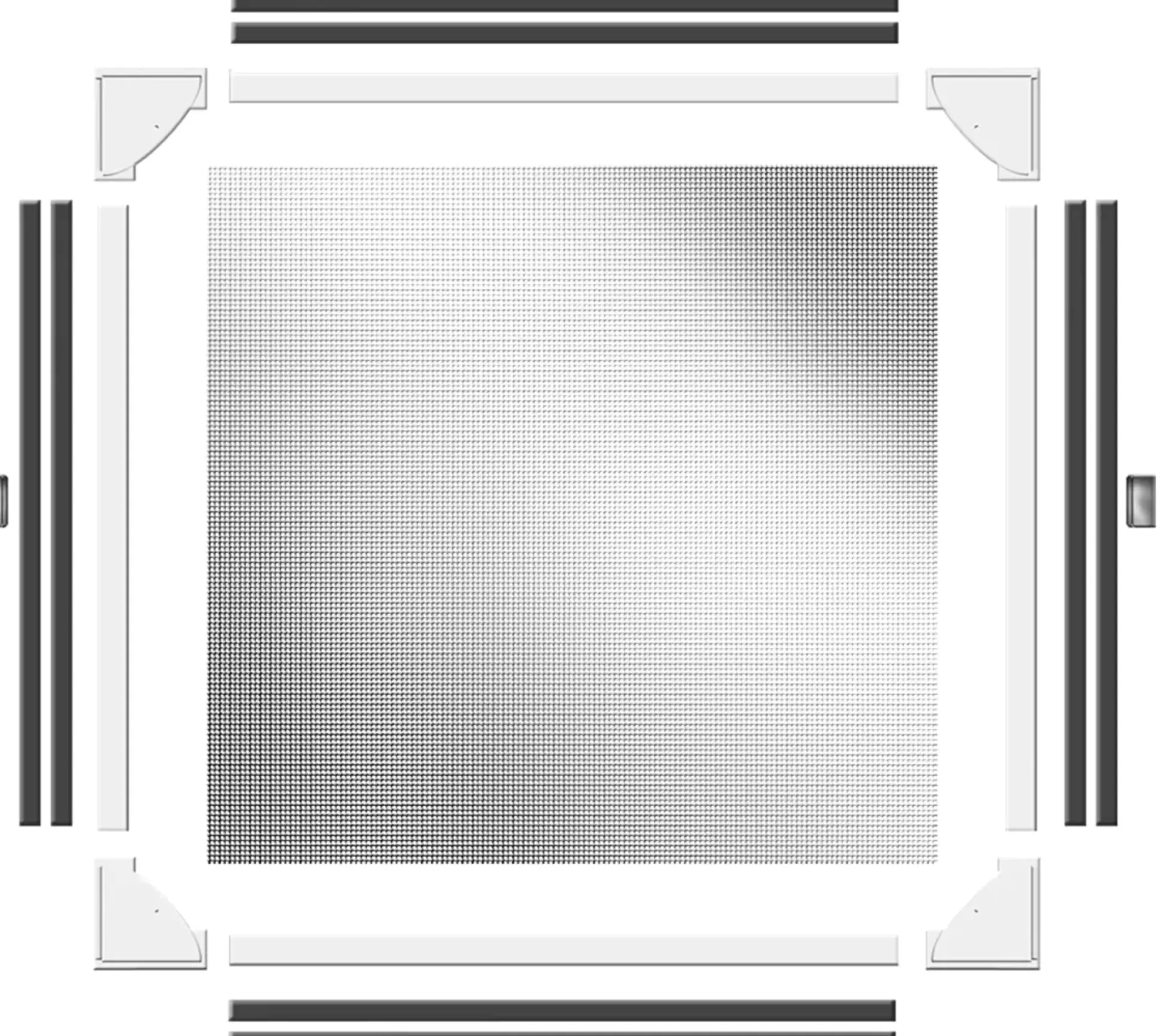 Schellenberg Fliegenschutzmagnetrahmen MAGNETIC 100 x 120 cm weiß kürzbar