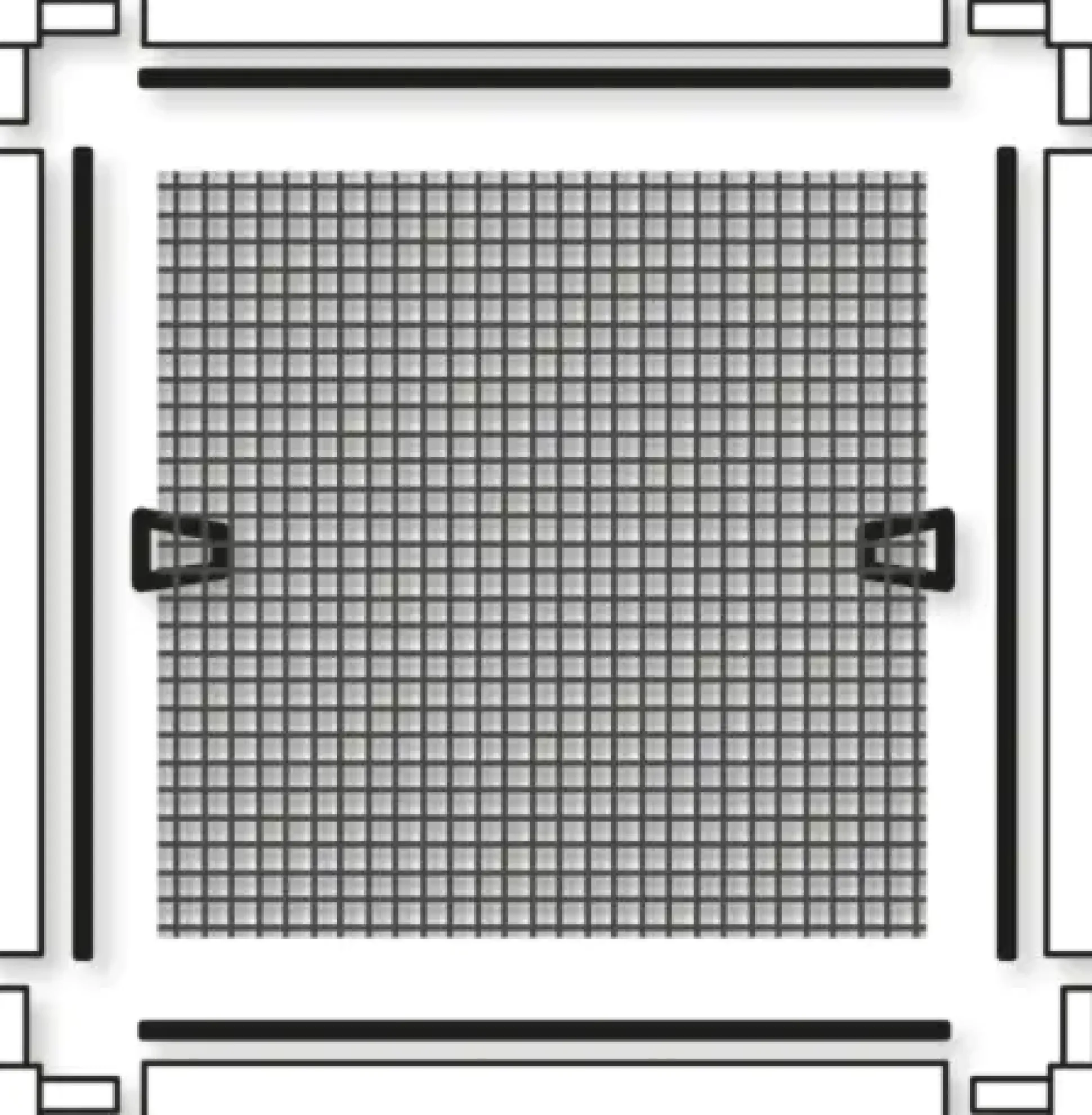 Schellenberg Fliegenschutz-Fenster PLUS 100 x 120 cm anthrazit/weiß kürzbar