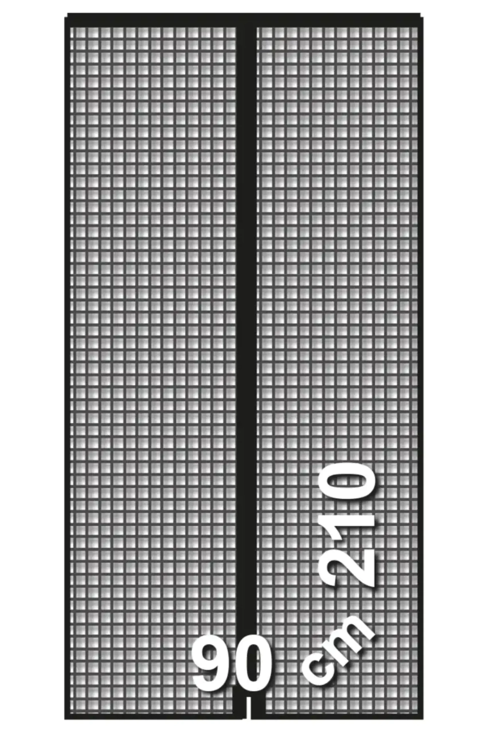 Schellenberg Fliegenschutz-Magnetvorhang 90 x 210 cm anthrazit kürzbar