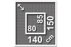 Schellenberg Fliegenschutz-Fenster TELESCOPE 80 x 85 - 140 x 150 cm anthrazit/weiß