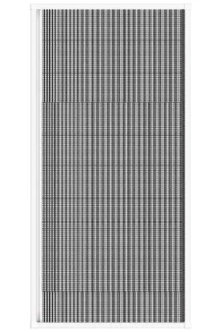 Schellenberg Fliegenschutz-Plissee PREMIUM 100 x 215 cm anthrazit/weiß kürzbar