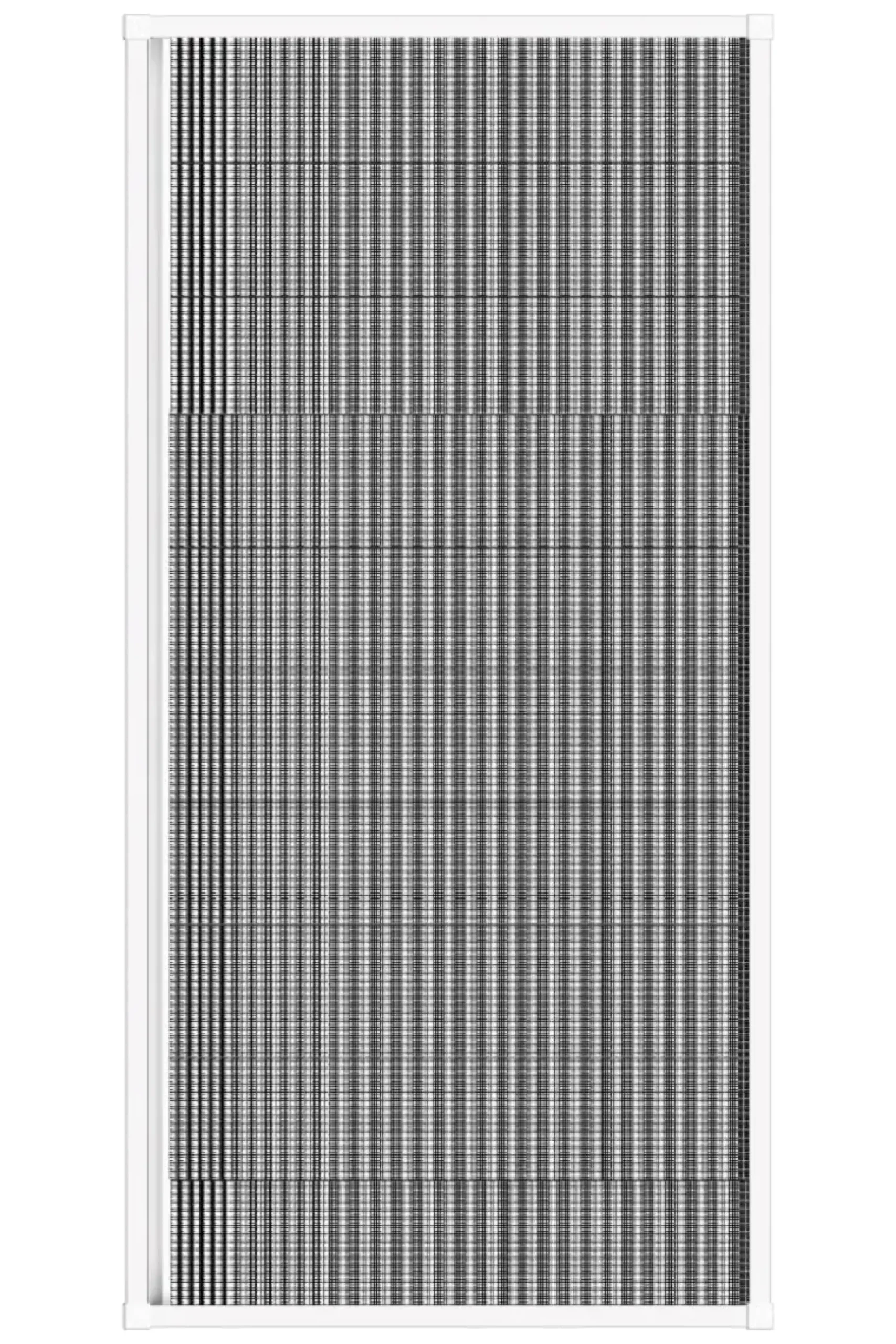 Schellenberg Fliegenschutz-Plissee PREMIUM 100 x 215 cm anthrazit/weiß kürzbar
