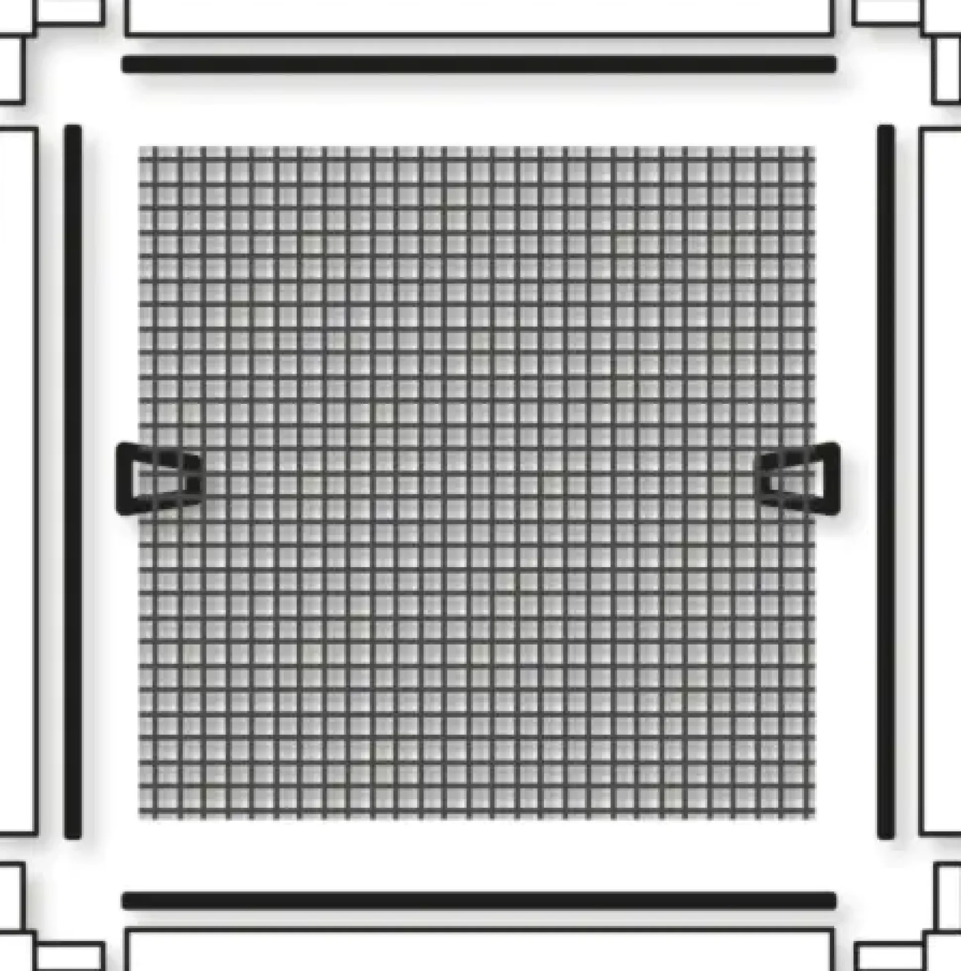 Schellenberg Fliegenschutz-Fenster PREMIUM 140 x 150 cm anthrazit/anthrazit kürzbar