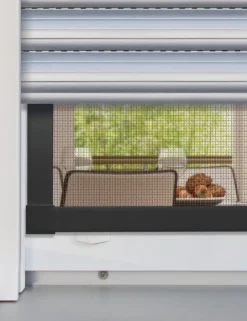 Schellenberg Fliegenschutz-Fenster PREMIUM 140 x 150 cm anthrazit/anthrazit kürzbar