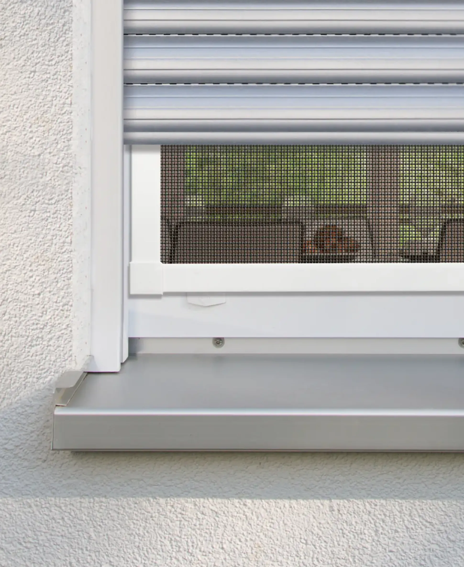 Schellenberg Fliegenschutz-Fenster PLUS 130 x 150 cm anthrazit/weiß kürzbar