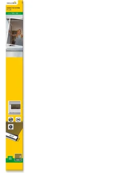 Schellenberg Fliegenschutz-Fenster PLUS 130 x 150 cm anthrazit/weiß kürzbar