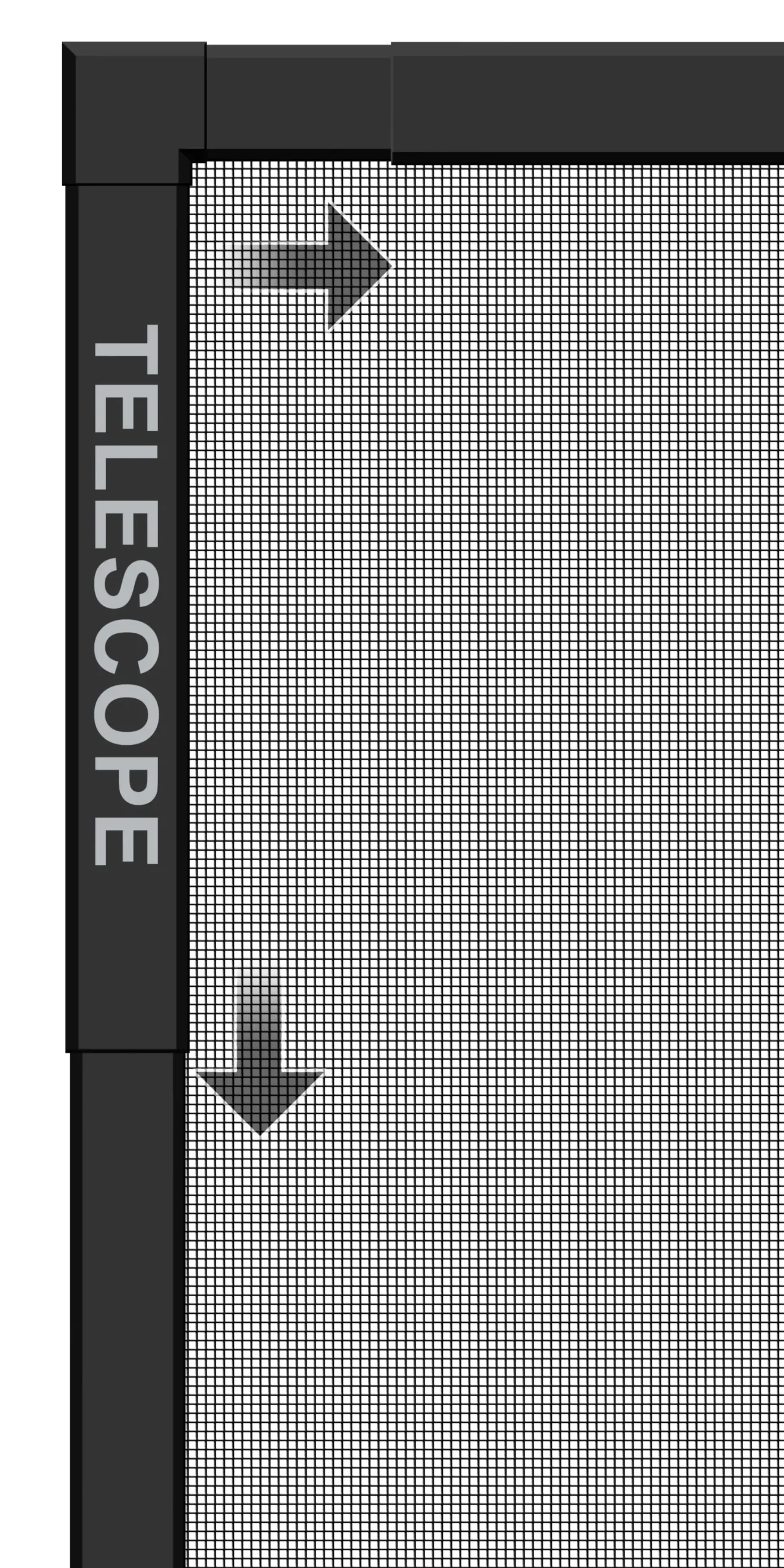 Schellenberg Fliegenschutz-Fenster TELESCOPE 60 x 70 - 100 x 120 cm anthrazit/anthrazit