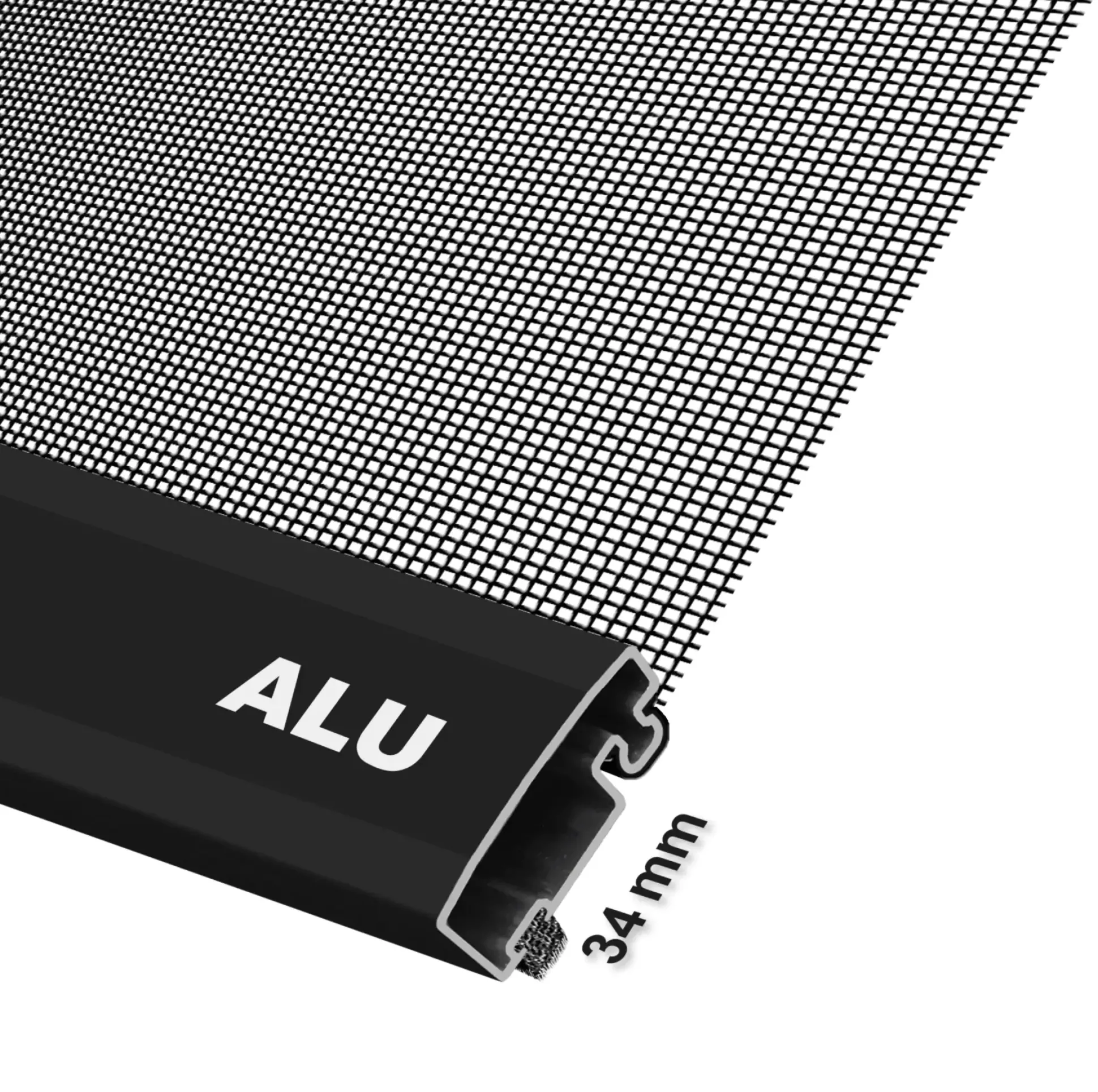 Schellenberg Fliegenschutz-Fenster TELESCOPE 60 x 70 - 100 x 120 cm anthrazit/anthrazit