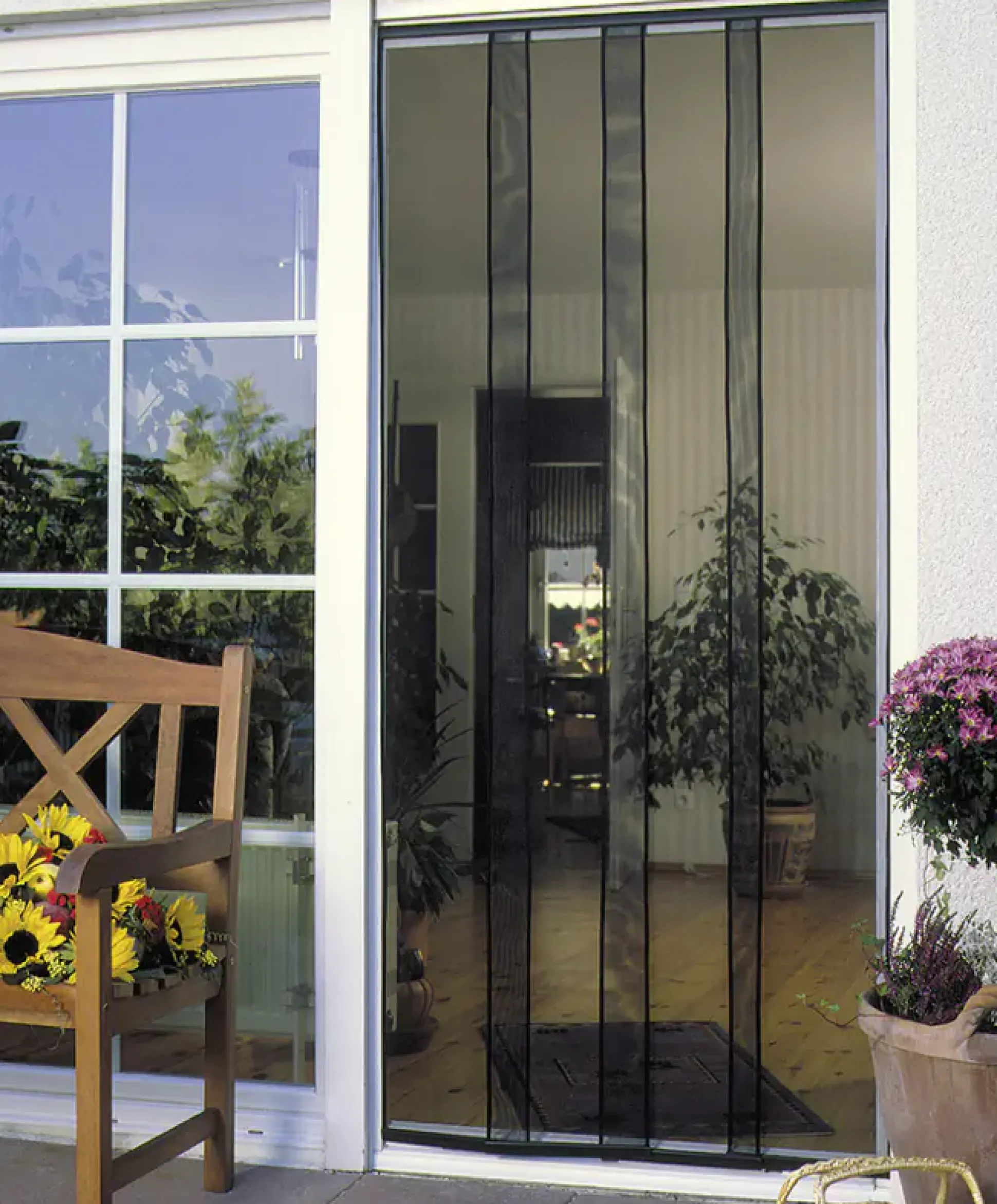 Schellenberg Fliegenschutz-Vorhang STANDARD 100 x 220 cm anthrazit kürzbar