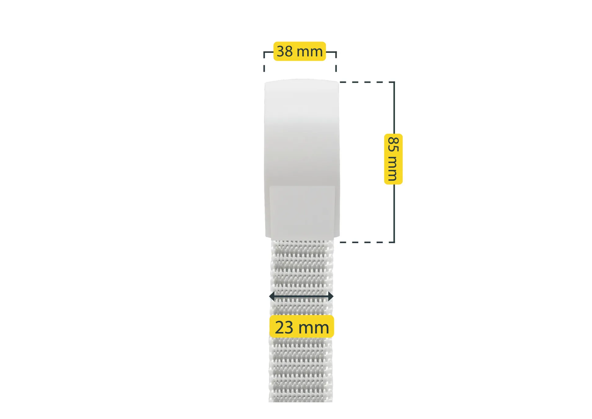 Schellenberg Gurtführung Duo Plus System Maxi weiß für schwere Rollläden