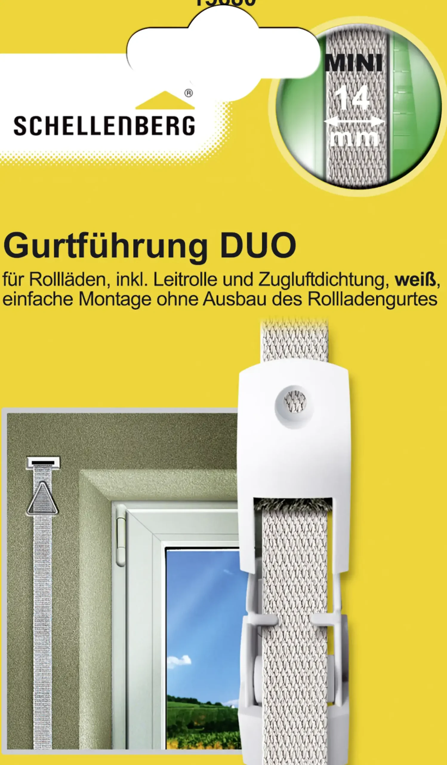 Schellenberg Gurtführung Duo System Mini weiß