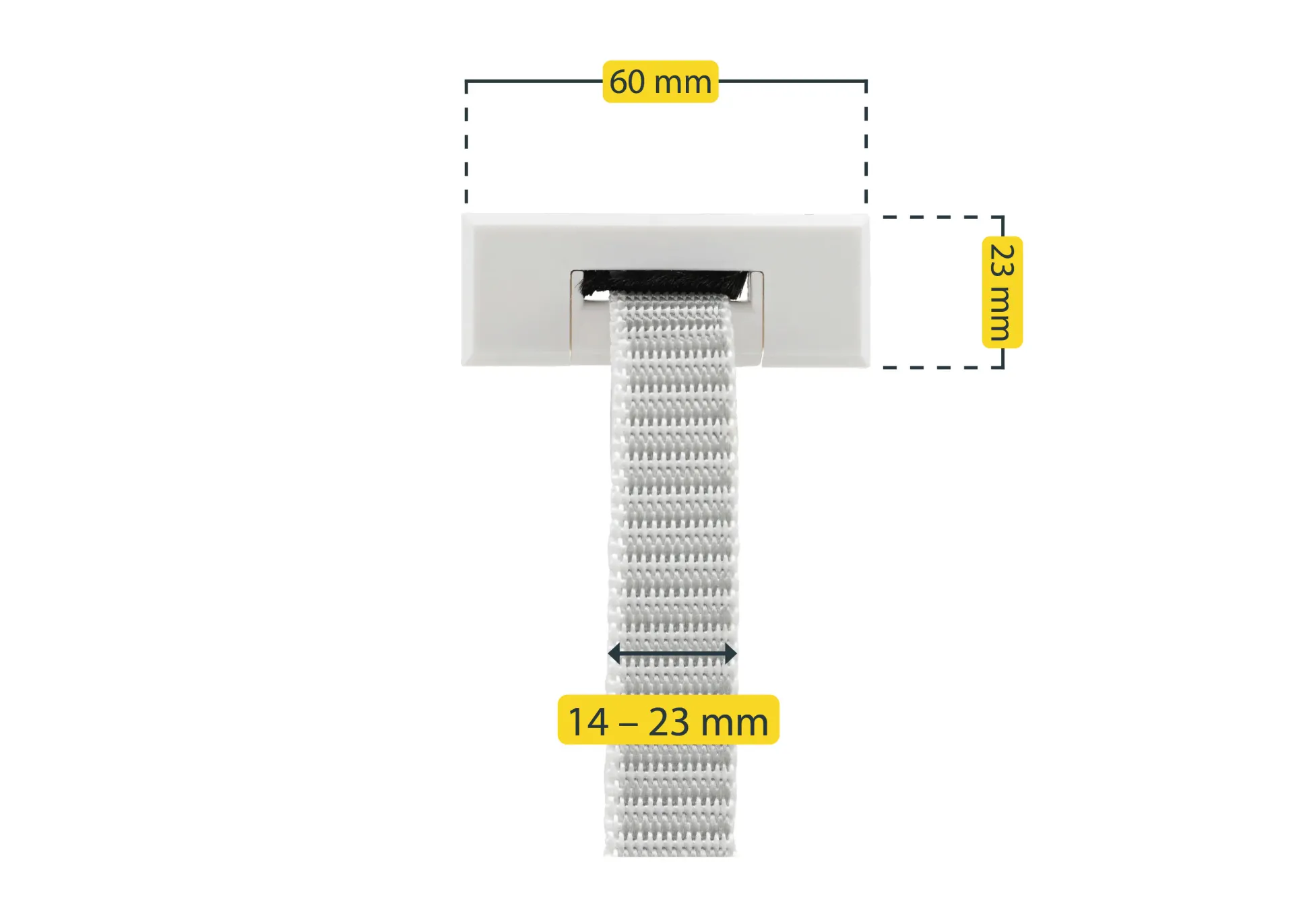 Schellenberg Gurtführung Duo rechteckig System Mini / Maxi