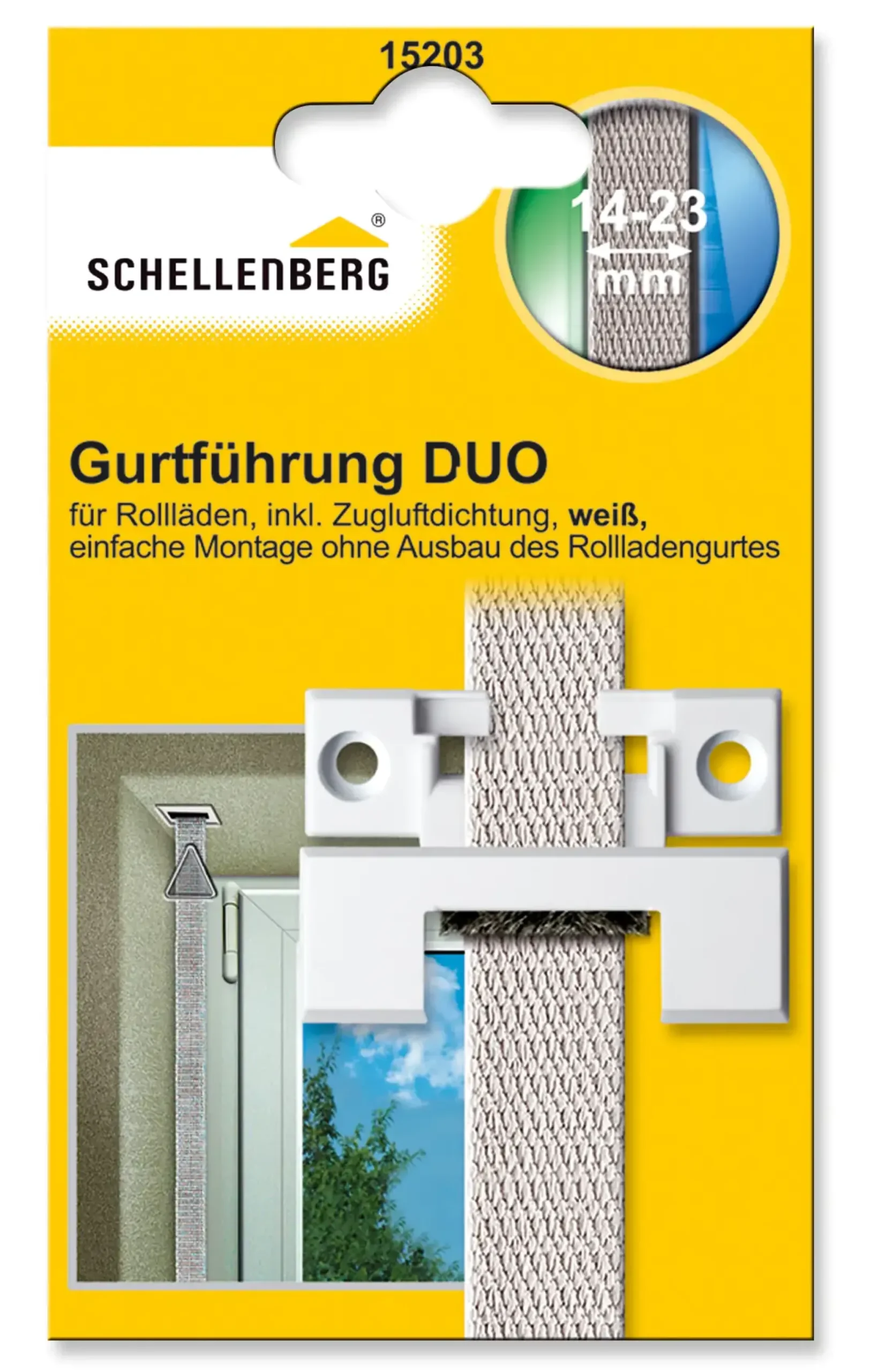 Schellenberg Gurtführung Duo rechteckig System Mini / Maxi