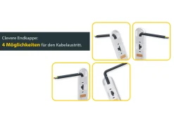 Schellenberg Kabelkanal System M weiß 210 cm Starterset