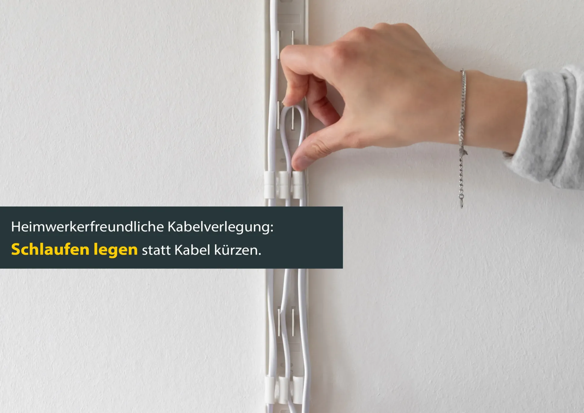 Schellenberg Kabelkanal System M weiß 210 cm Starterset