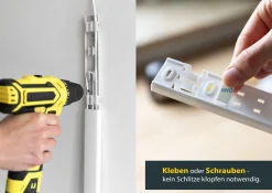 Schellenberg Kabelkanal System M weiß 210 cm Starterset