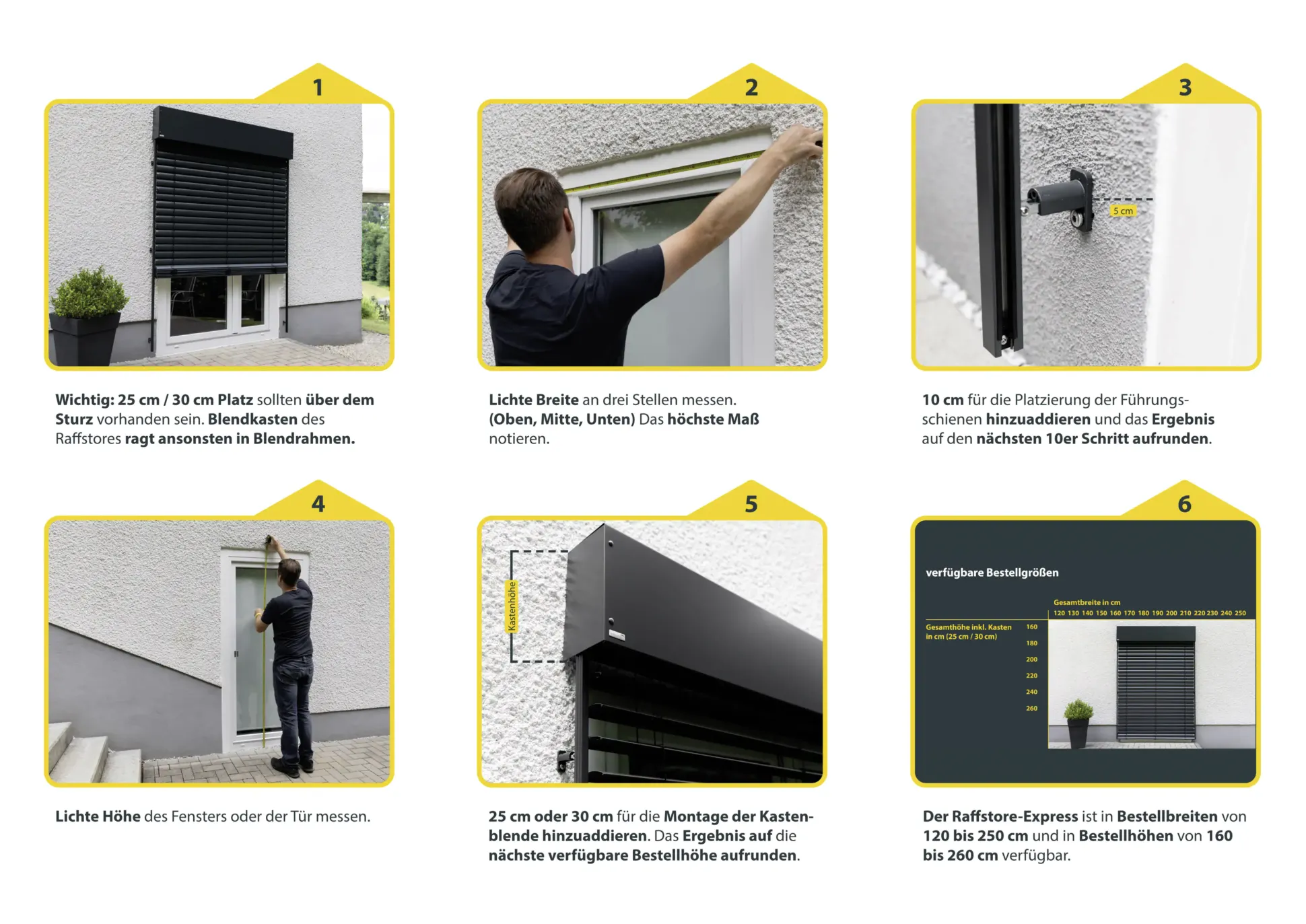 Schellenberg Raffstore Express, anthrazit 140 x 180 cm, Blende 25 cm