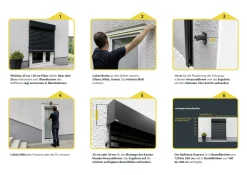 Schellenberg Raffstore Express, anthrazit 150 x 260 cm, Blende 30 cm