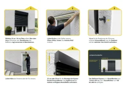 Schellenberg Raffstore Express, anthrazit 150 x 220 cm, Blende 30 cm