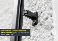 Schellenberg Raffstore Express, anthrazit 180 x 180 cm, Blende 25 cm