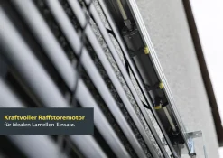 Schellenberg Raffstore Express, anthrazit 150 x 200 cm, Blende 30 cm