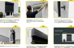 Schellenberg Raffstore Express, anthrazit 210 x 200 cm, Blende 30 cm