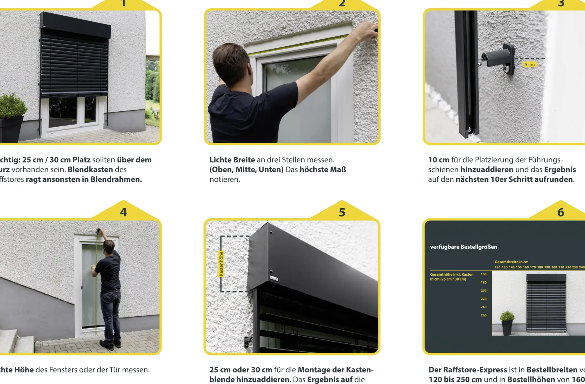 Schellenberg Raffstore Express, anthrazit 210 x 200 cm, Blende 30 cm